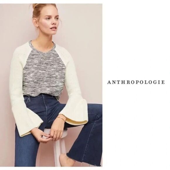 Anthropologie Dolan | Raglan Bell Sleeve Sweater M - Picture 1 of 9